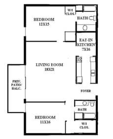 2 bed 2 bath - The Heritage at White Pond