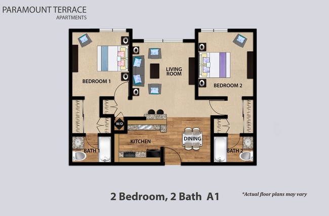 Floorplan - Paramount Terrace Apartments