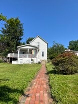house set back from street with large yard - 925 Ridgeway Ave