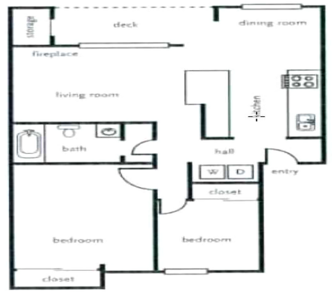 Floorplan - Springwater Trail Apartments