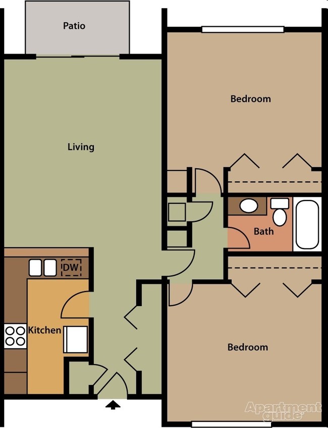 2BR/1BA - Wilbur Oaks Apartments