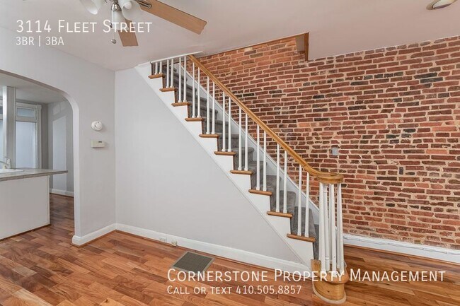 Building Photo - 3 bed, 3 bath I $2500| 3114 Fleet St. Balt...