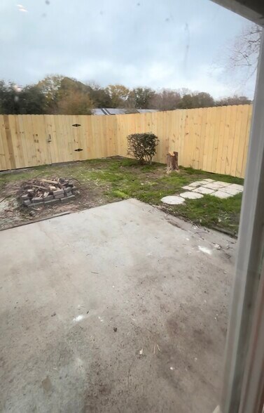 fenced in backyard - 1208 Apex Ln