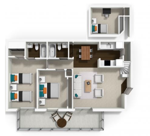 Floorplan - La Salle Apartments