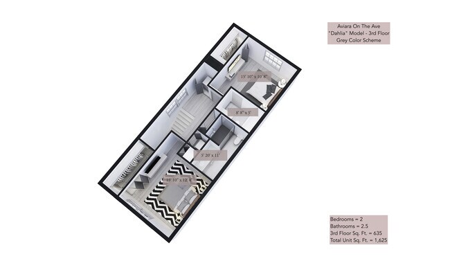 Dahlia - 3rd Floor (Grey Model) - Aviara On The Ave