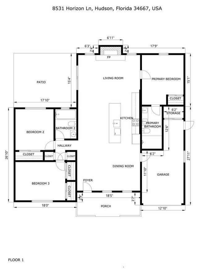 Building Photo - Fully Renovated 3-Bed, 2-Bath Home with Garage in Sea Pines, Hudson, FL – Open Floor Plan & Priva...