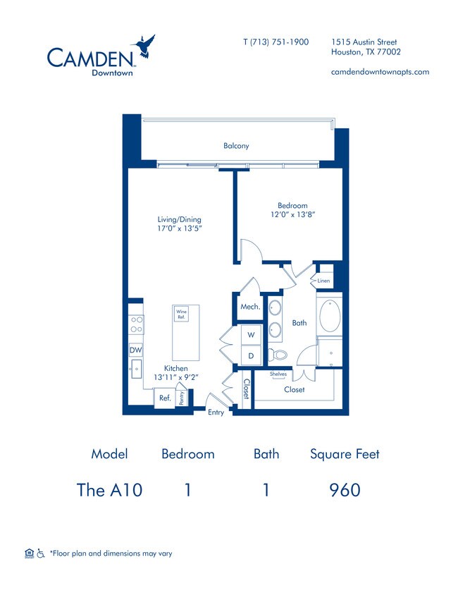 Floorplan - Camden Downtown