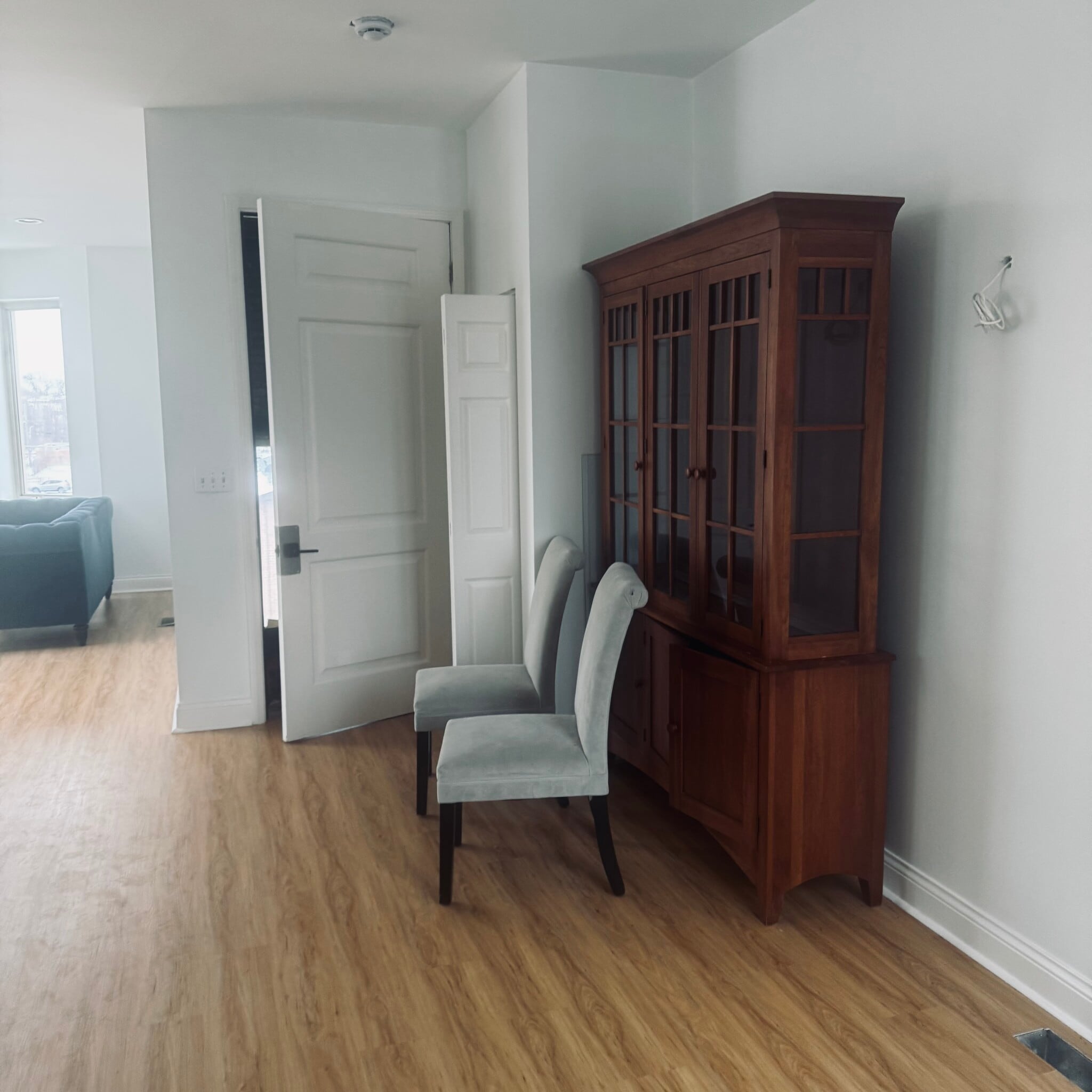 open concept dining and living space - 1412 E Marquette Rd