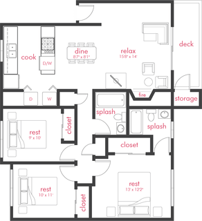 Floorplan - Vibe Apartments