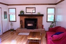 Woodstove in addition to electric heat. - 410 Mount Oriole Lane