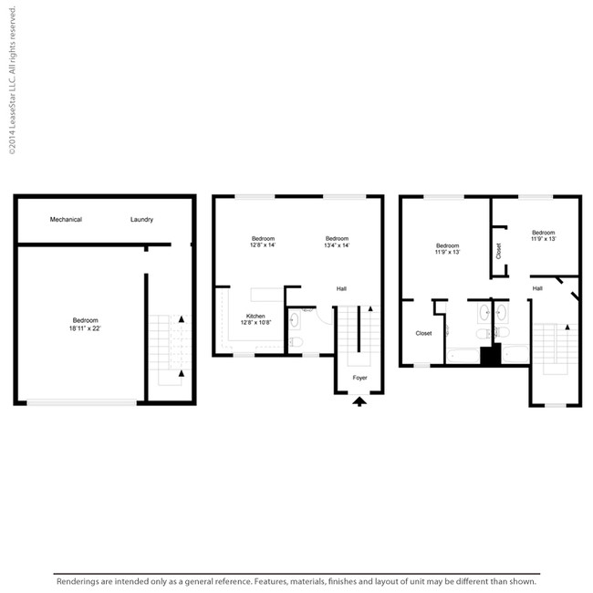 Floorplan - Oaks Lincoln Townhomes