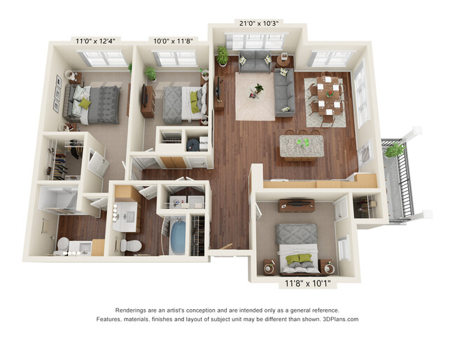 Floorplan - Ashlynn Ridge 55+ Apartments