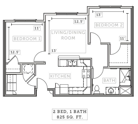 2 bedroom - Riverbend Estates II
