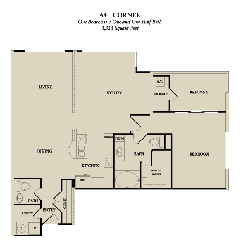 1BR/1.5BA - The Royalton at River Oaks