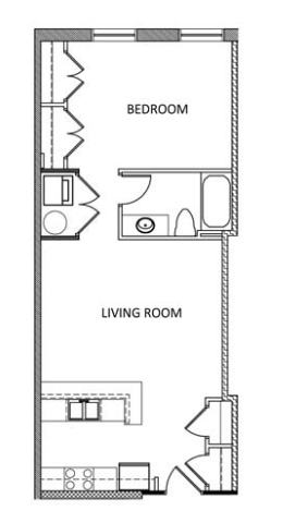 1BR/1BA - The Hancock Building