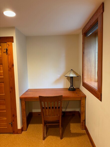 Basement bedroom built in fir desk - 4054 NE Rodney Ave