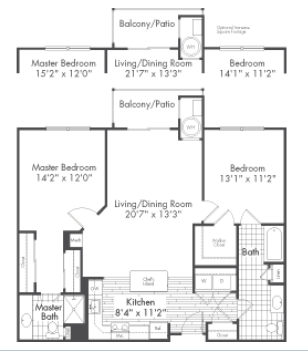 2BR/2BA - The Reserve at Riverdale