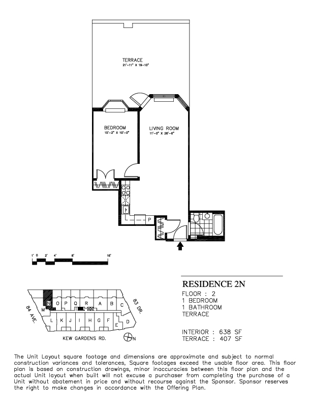 1BR/1BA - Classic at Kew Gardens