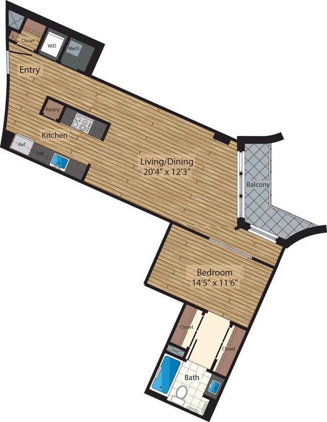 Floorplan - 425 Mass