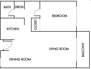 1BR/1BA - La Pacifica Apartments