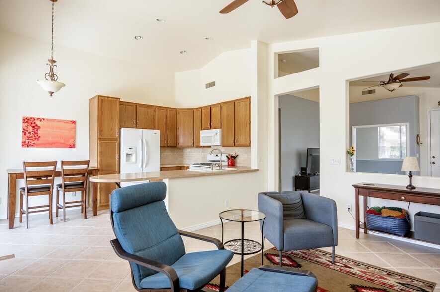 View of Kitchen From FamilyRoom - 6875 W Harrison St