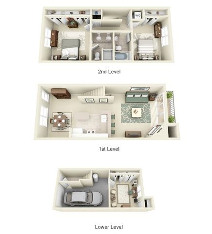 Floorplan - The Colonnade Luxury Townhome Apartments
