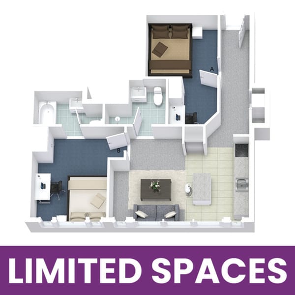University Lofts 2x2E - Limited Spaces - University Lofts