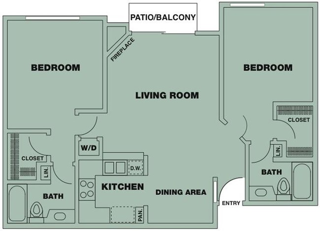 Floorplan - The Oaks Apartments