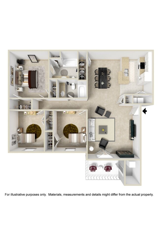 Floorplan - Crossgates Apartment Homes