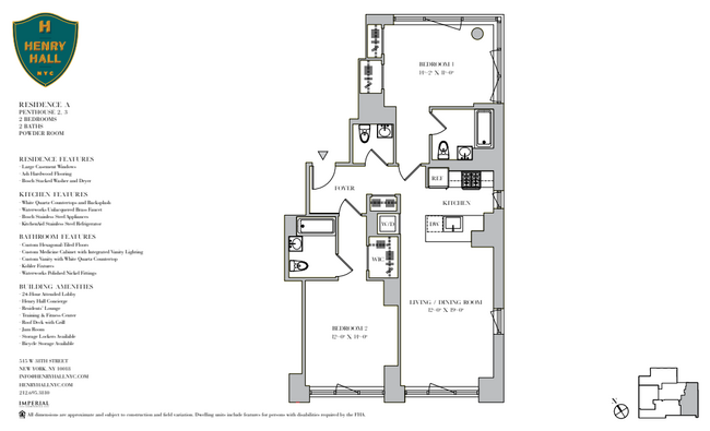 Floorplan - Henry Hall