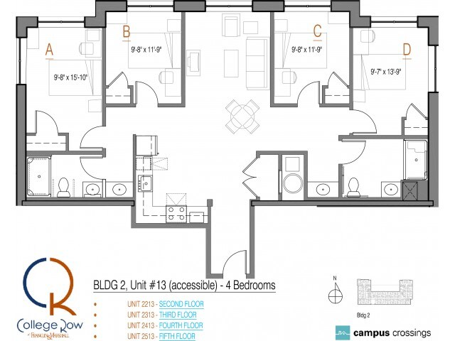 4 Bedroom - Campus Crossings at College Row