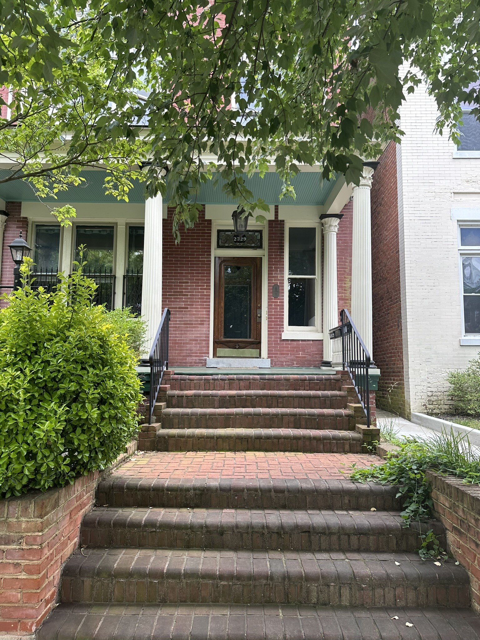 Entrance with historic door - 2329 W Grace St