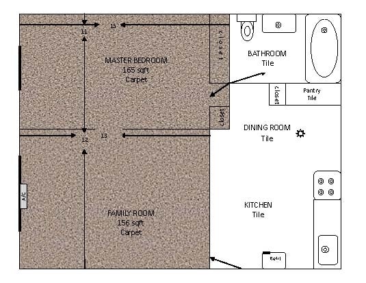 1BR/1BA - Dryden Apartments