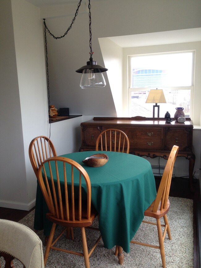 Dining room table and antique buffet - 3643 Lincoln St