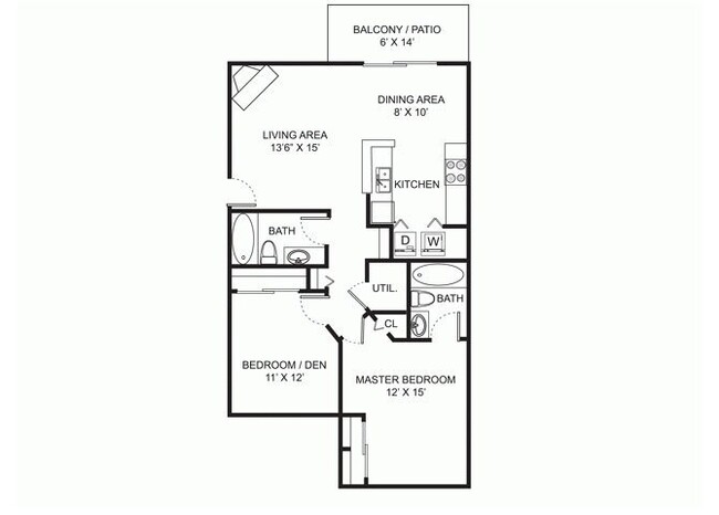 Floorplan - Perimeter Lakes Apartments