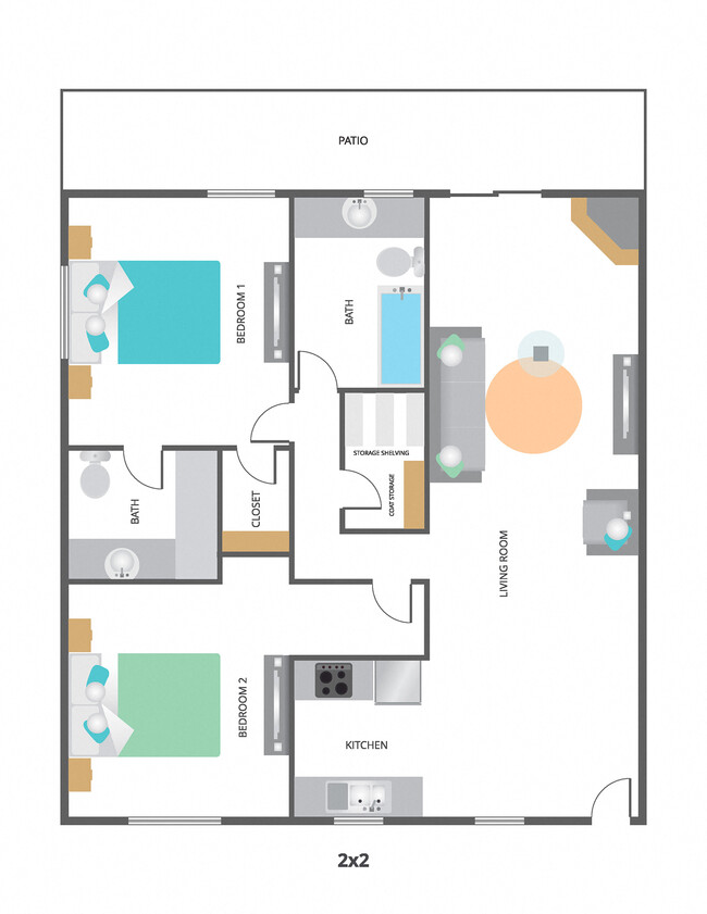 Floorplan - Fairway Villas Apartment Homes