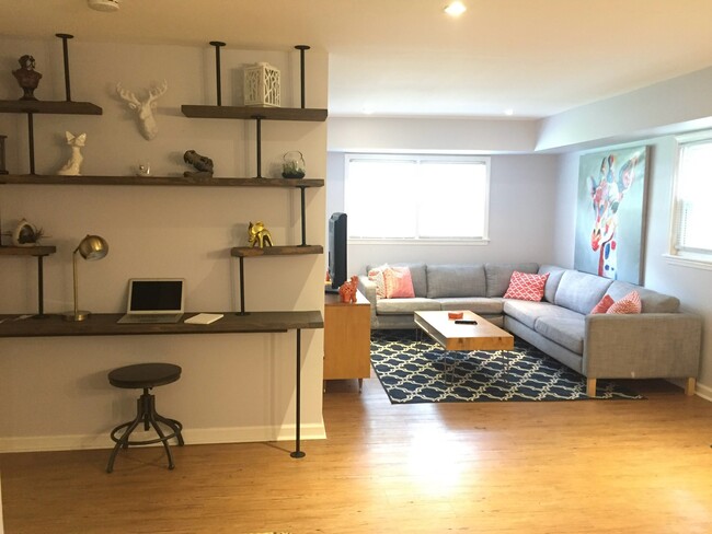 living room and office nook - 1700 Childerlee Ln NE