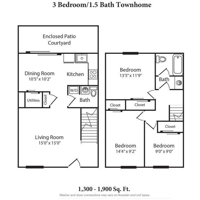 Floorplan - Walnut Creek Townhomes