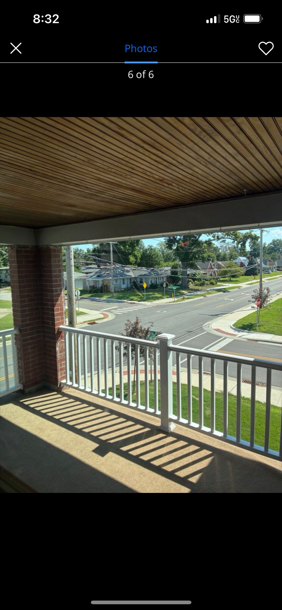 Private balcony facing east - 403 S Lincoln Park Dr