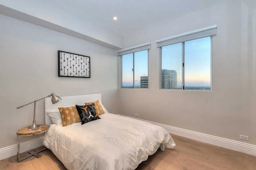 Guest Bedroom (features large custom closet) - 10501 Wilshire Blvd