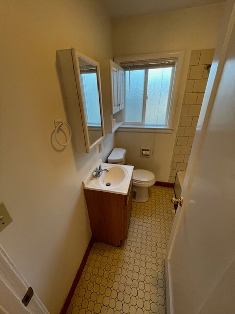 vanity Bathroom and mirrored cabinet - 3729 46th St