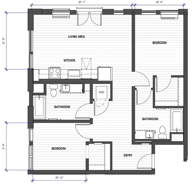 Floorplan - Hyas Point Apartments