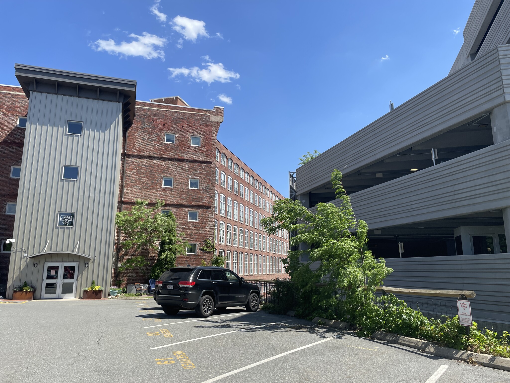 Parking Garage is the building to the right - 200 Market St