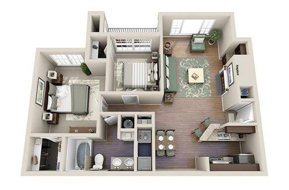 B1 2X1 1059 SQ FT - River Vista