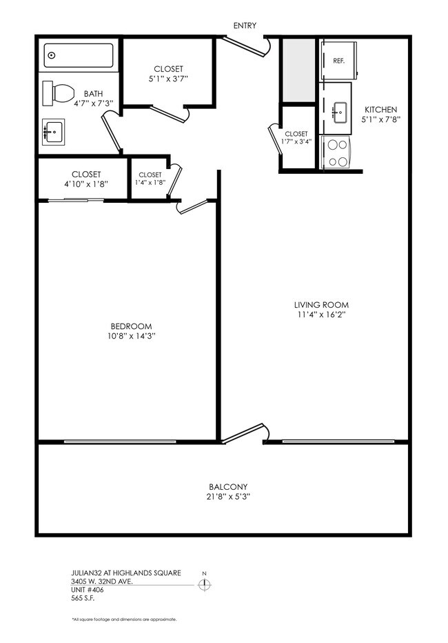 Floorplan - Julian32 at Highlands Square