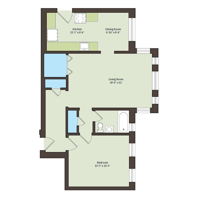 Floorplan - 1101 E. Hyde Park Boulevard