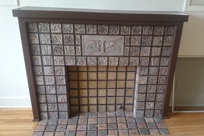 Original Batchelder Tile Fireplace - 1829 S Cloverdale Ave