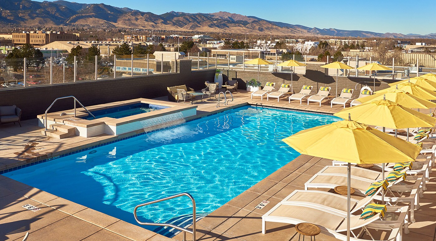 Rooftop Pool and Jacuzzis - 3601 Arapahoe Ave