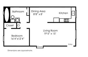 1BR/1BA - Crossroads Gardens