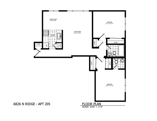 2BR/1.5BA - The Ridge Court